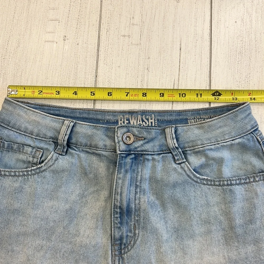 Rewash Vintage Reunion Frayed The Wedge Super
High Rise Shorts Junior Size 7 - Picture 6 of 9